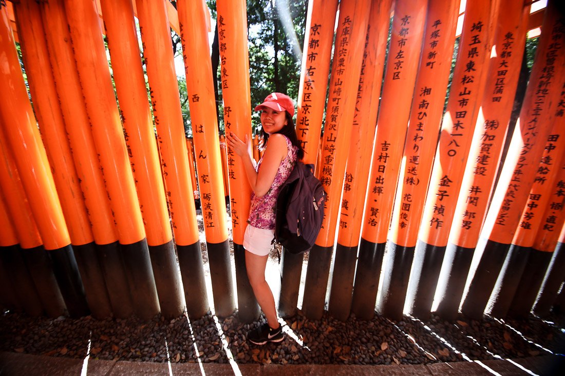 kyoto japan japanese travel fushimi inari shrine temple orange tori gate fox photo shershegoes.com13