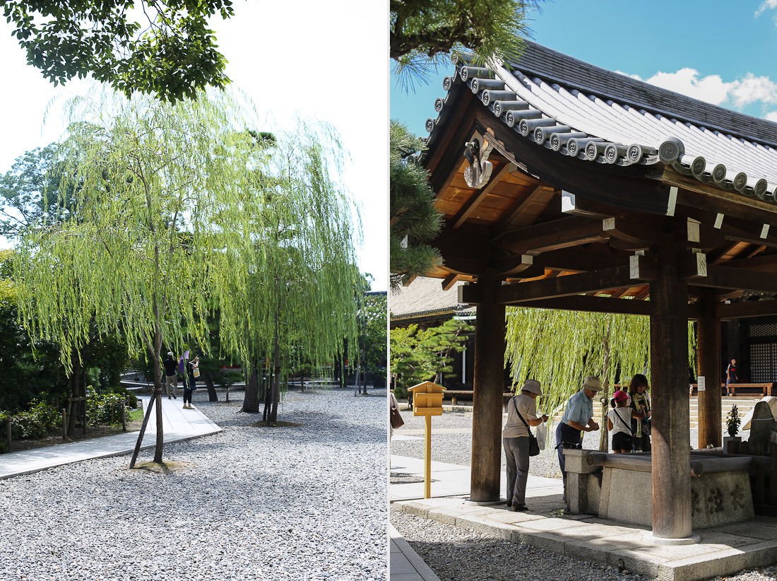 kyoto japan japanese tour tourist travel temple sanjusangendo wooden buddha statues kannon sher she goes orange pray prayer