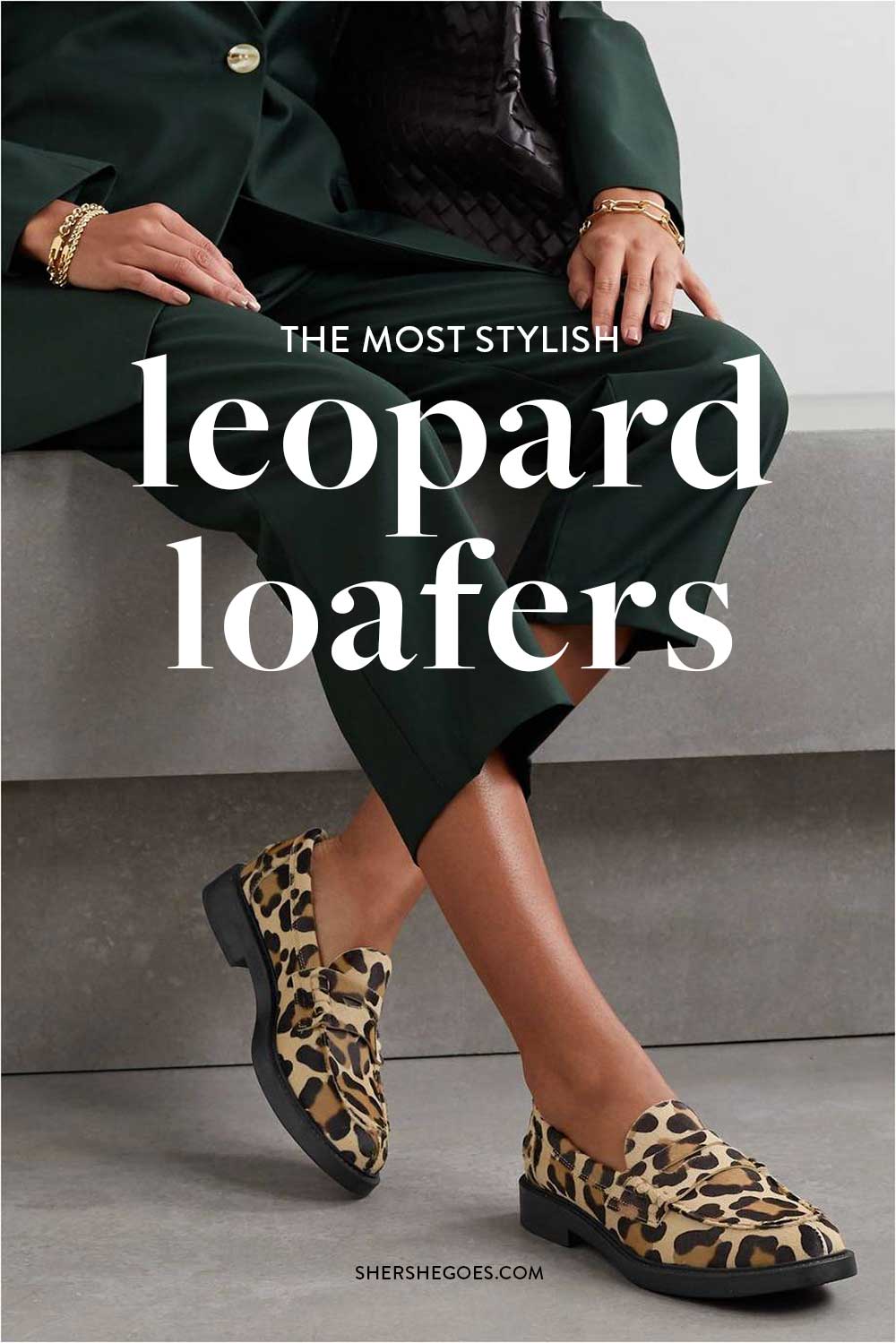 leopard loafers womens