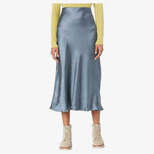 line-and-dot-satin-skirt