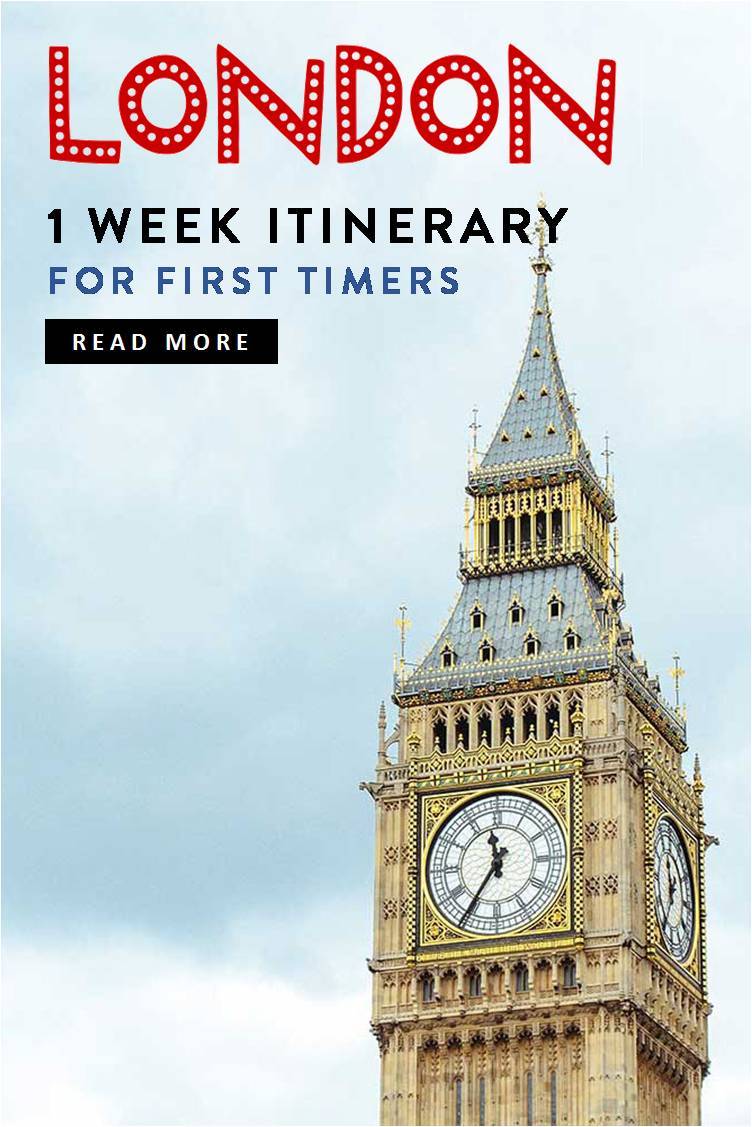 london 1 week itinerary