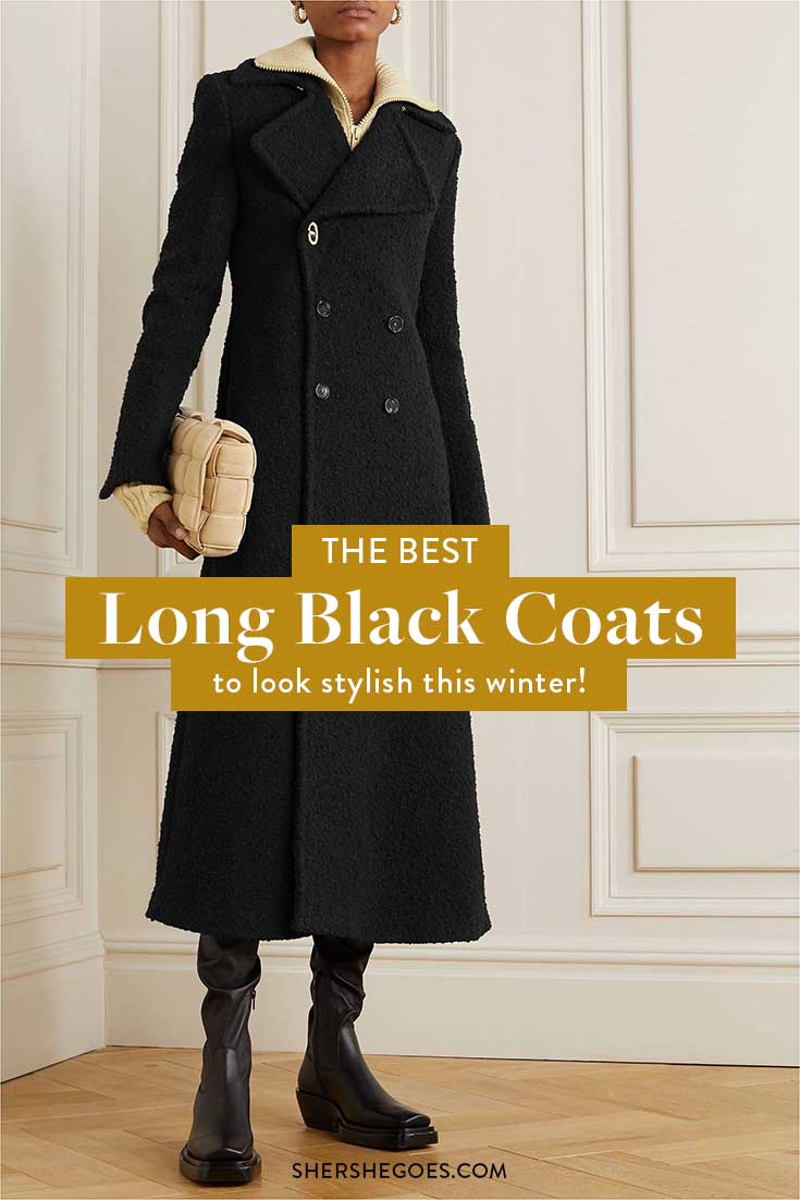 Fitted long hot sale wool coat