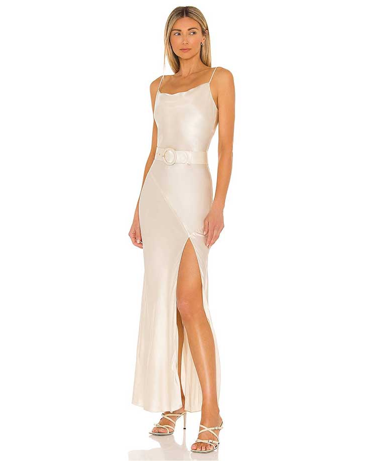 White dress for 2025 black tie event