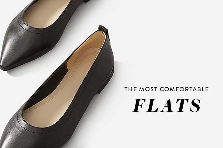 comfy pointed toe flats