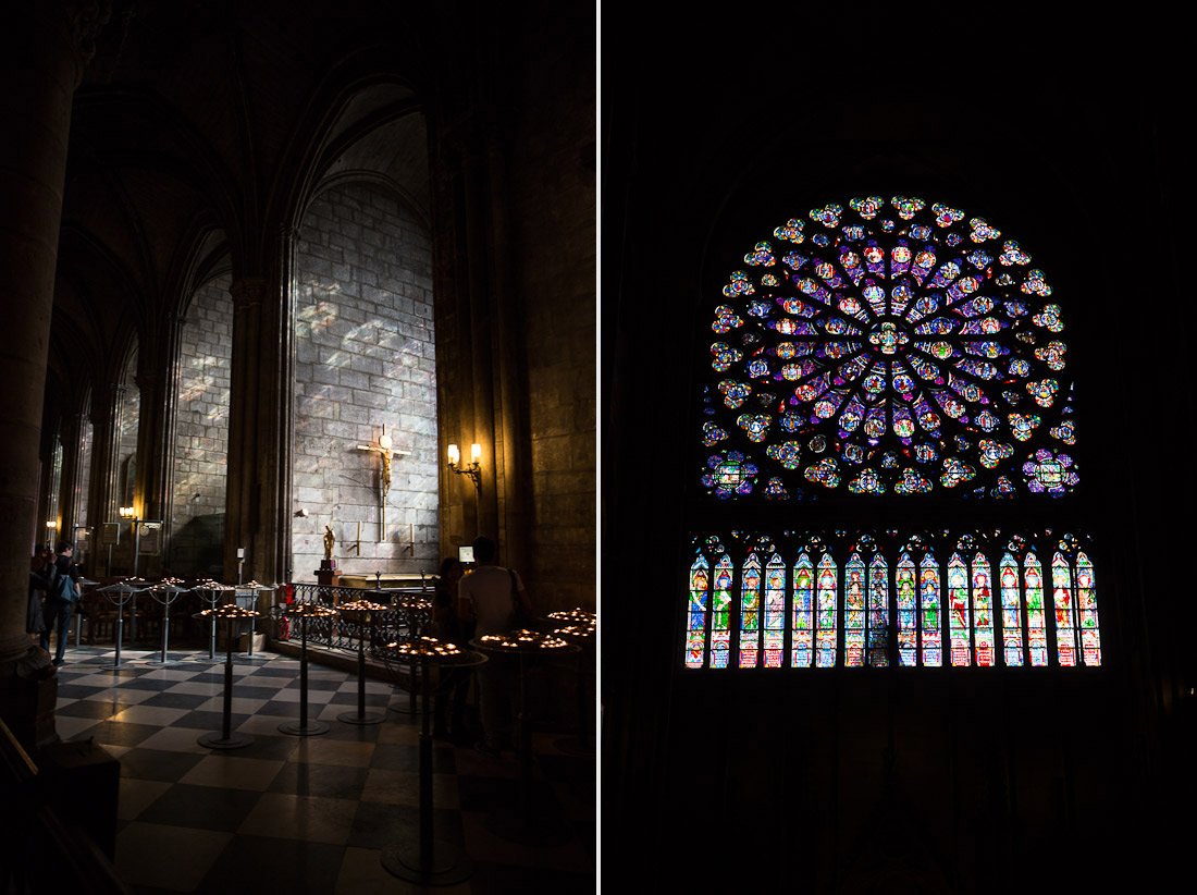 notre-dame-stained-glass-church-cathedral-interior-pew-candle-rose-stairs-tower-gargoyle-chimera-statue-paris-france-view-architecture-stone-photo-shershegoes.com (1