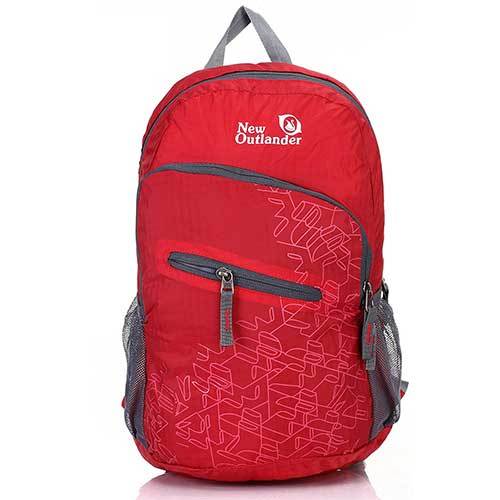 Red Suntracker Packable Lightweight Backpack Water Resistant， Travel and Hiking Daypack 20L for Women