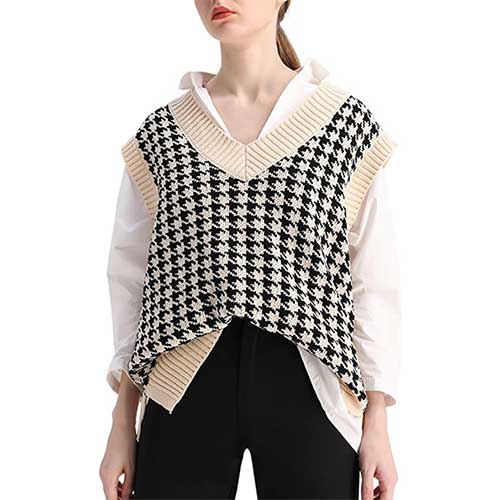 oversized sweater vest amazon fashion