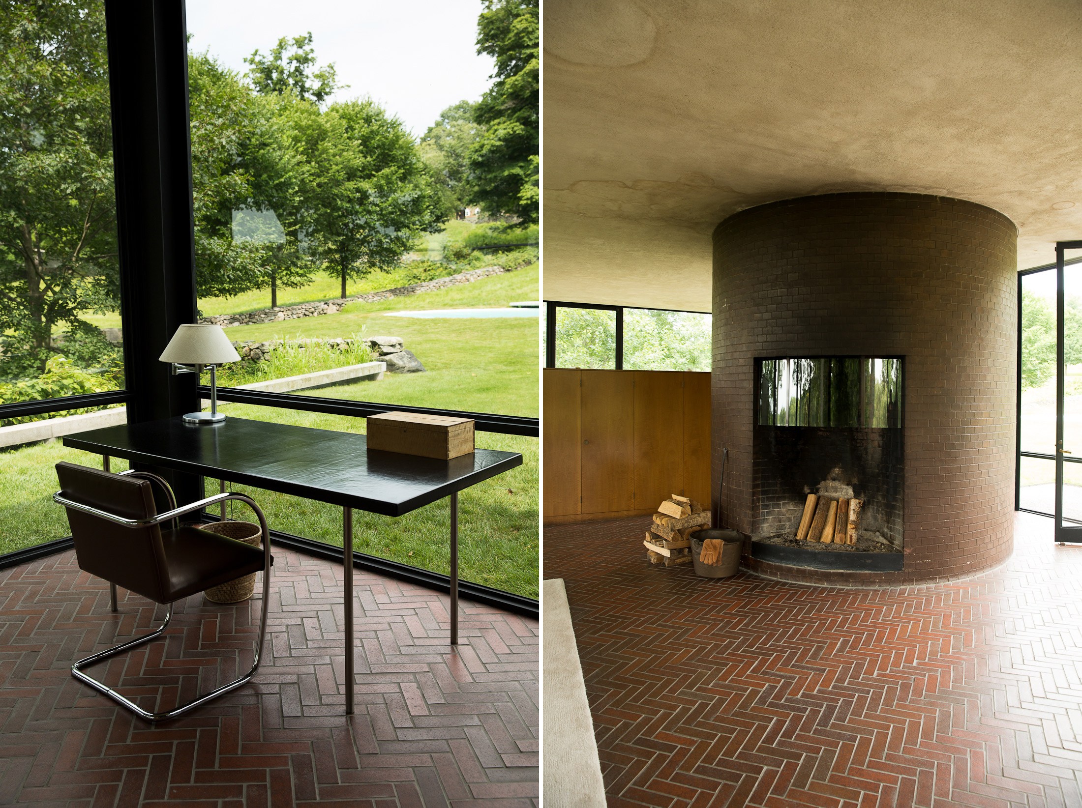 Philip Johnson Glass House Interior