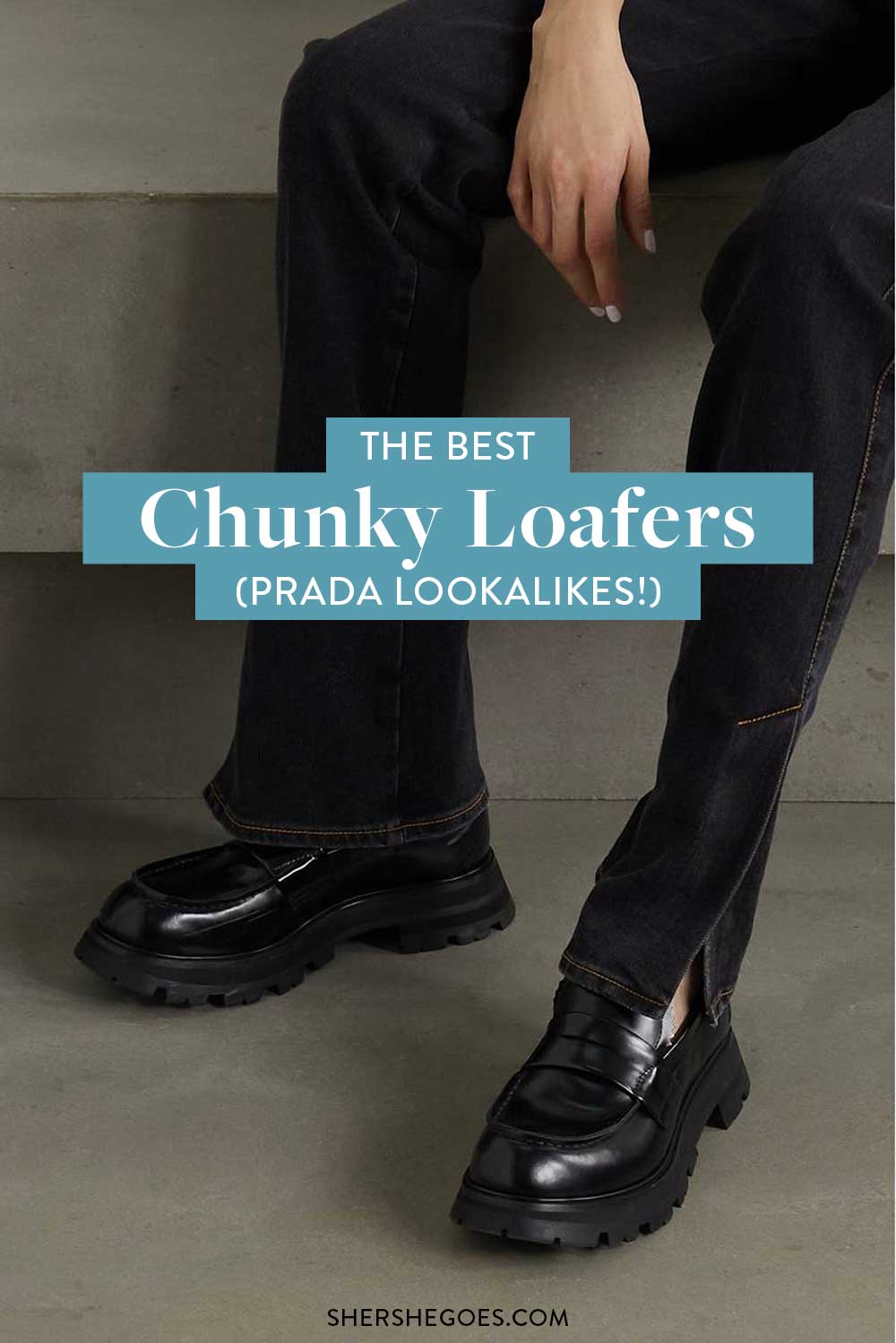 chunky prada loafers dupe