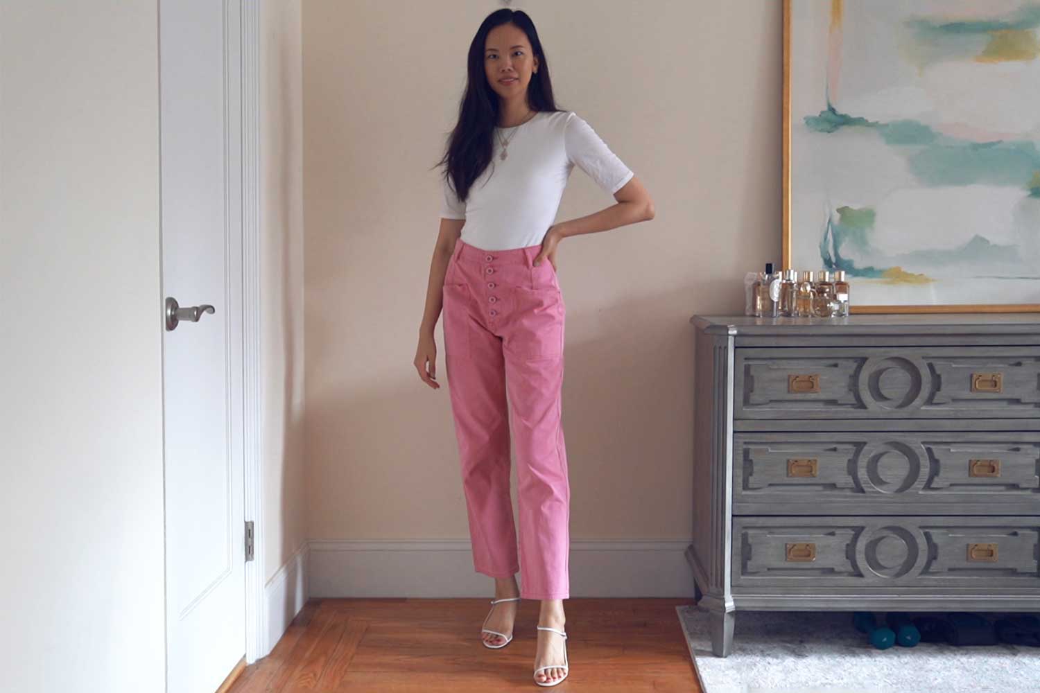 Pink Trouser Summer Outfit