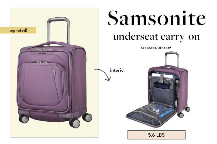 Best underseat luggage with cheap spinner wheels