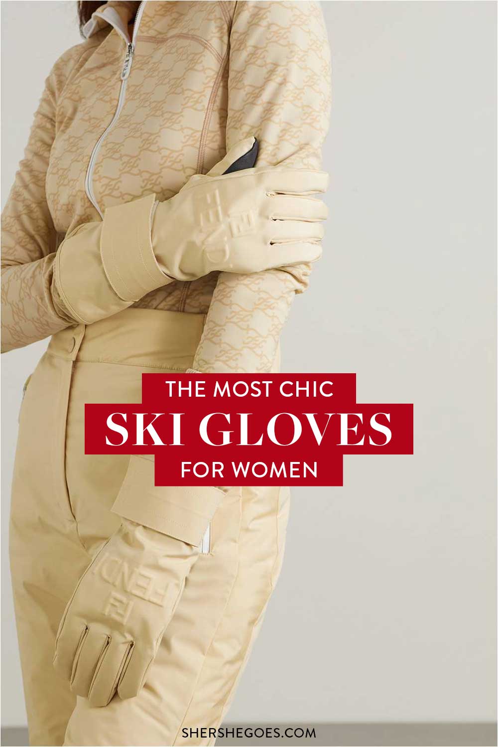 Waterproof Women'S Ski Glove Top