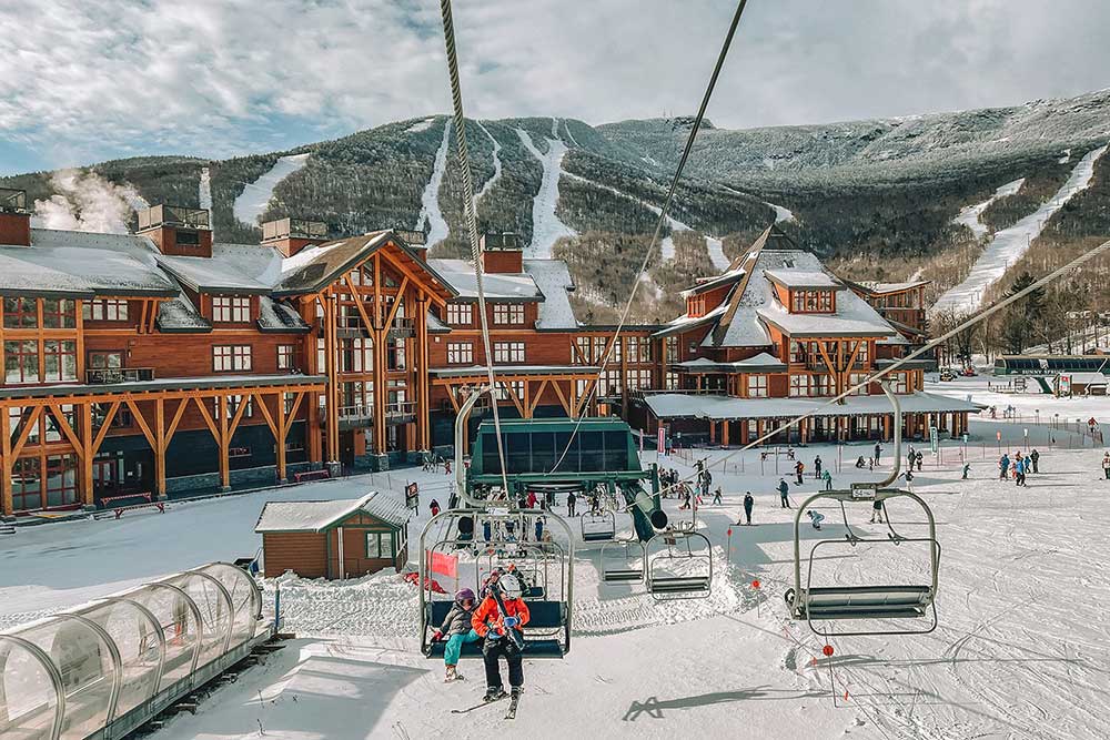 Stowe, Vermont Ski Trail Map - Leggings