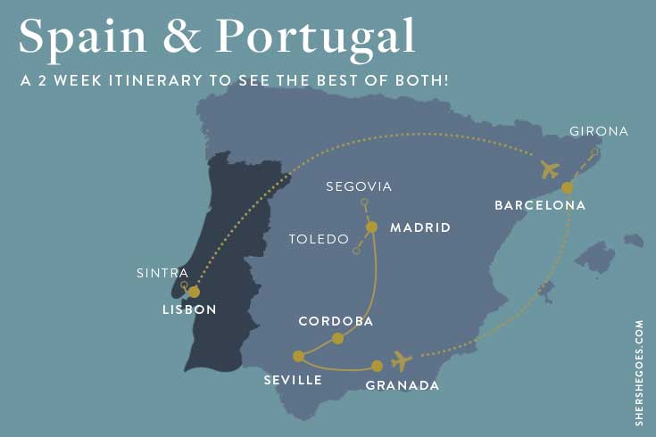 spain-and-portugal-itinerary-map