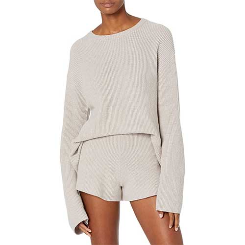 Sweater hotsell shorts set