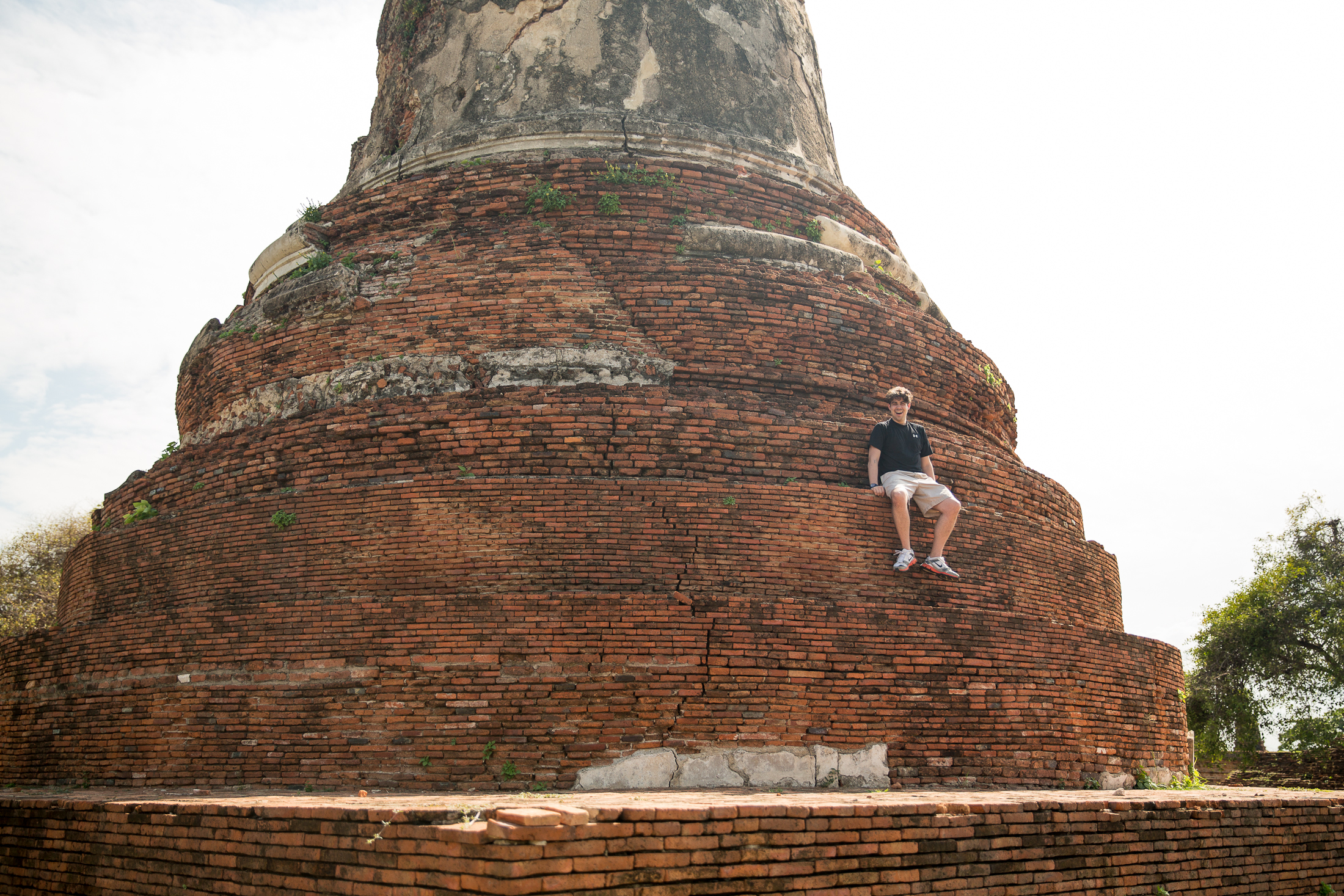 thailand ayutthaya ancient siam ruins buddha wat temple structure stone brick bodhi tree thai summer travel photo sher she goes shershegoes.com