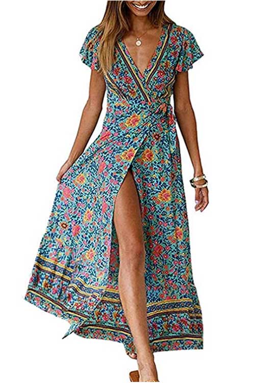 travel wrap dress