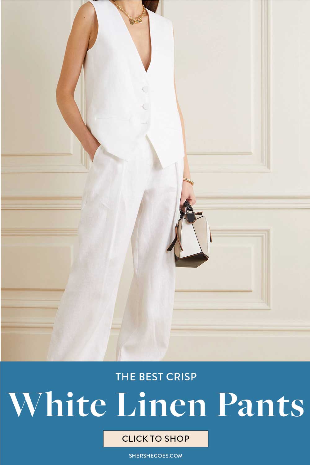 White linen pants suit on sale ladies