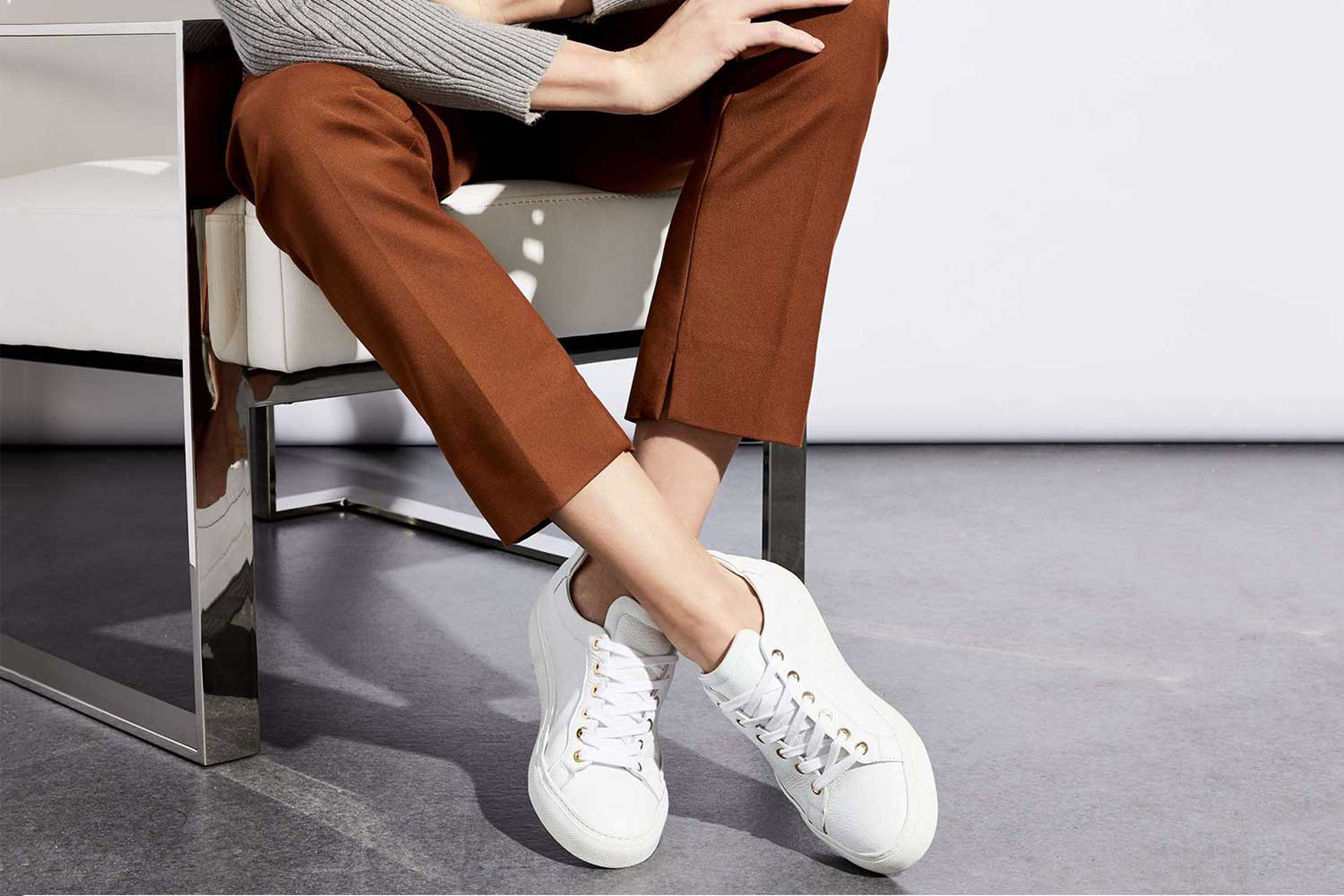 comfortable white slip on sneakers