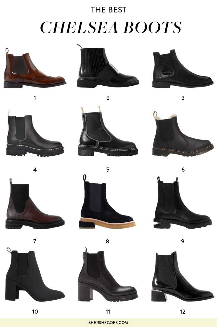 Best black shop leather chelsea boots