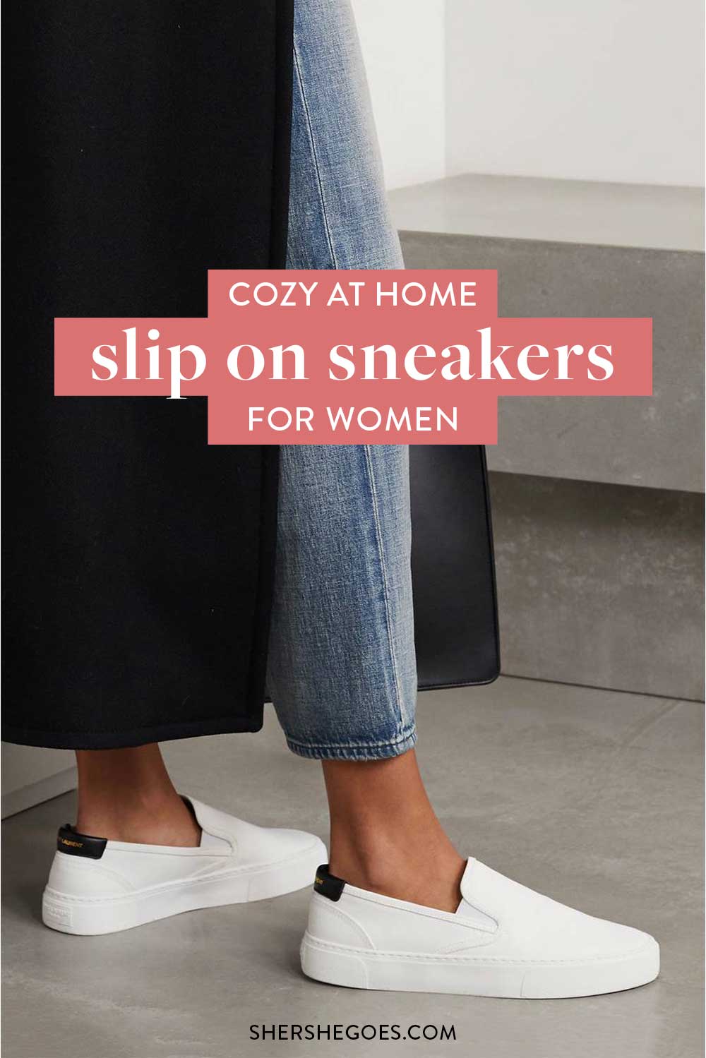 Womens casual slip on on sale sneakers